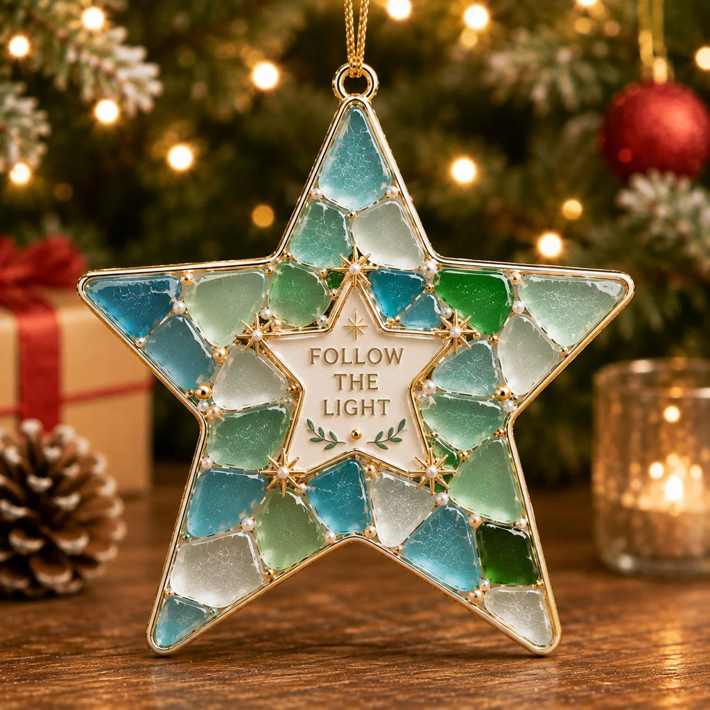 Special Offer 🎄 Save 63% | Sea‐Glass Christmas Hanging Ornaments, Xmas Tree Decor & Gift