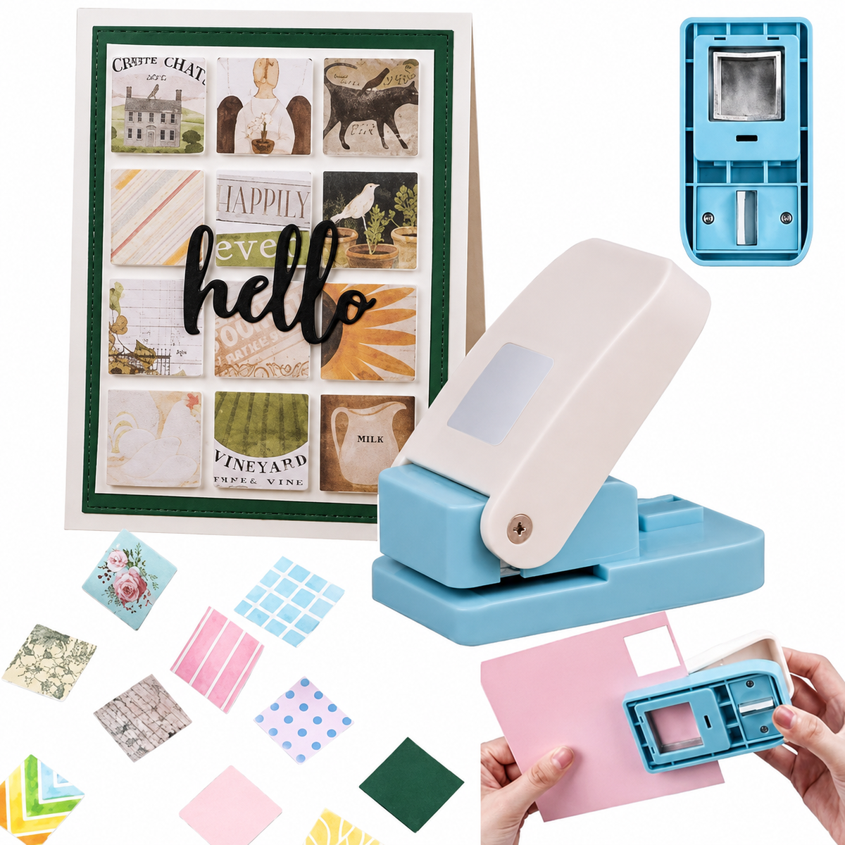 📮Create-Your-Own Vintage Stamp Paper Punch✂️