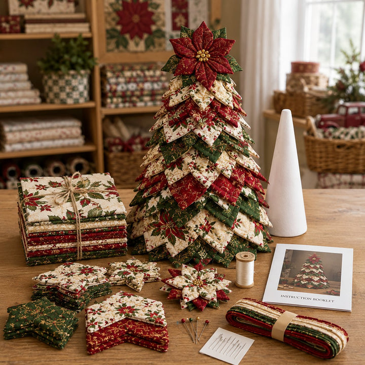 🔥Last Day 49% OFF ✨DIY Quilted Santa Christmas Tree Kit