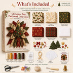 Peppermint Gingerbread Cheer - Oversized Christmas Character Quilted Door Hanger Sewing Kit