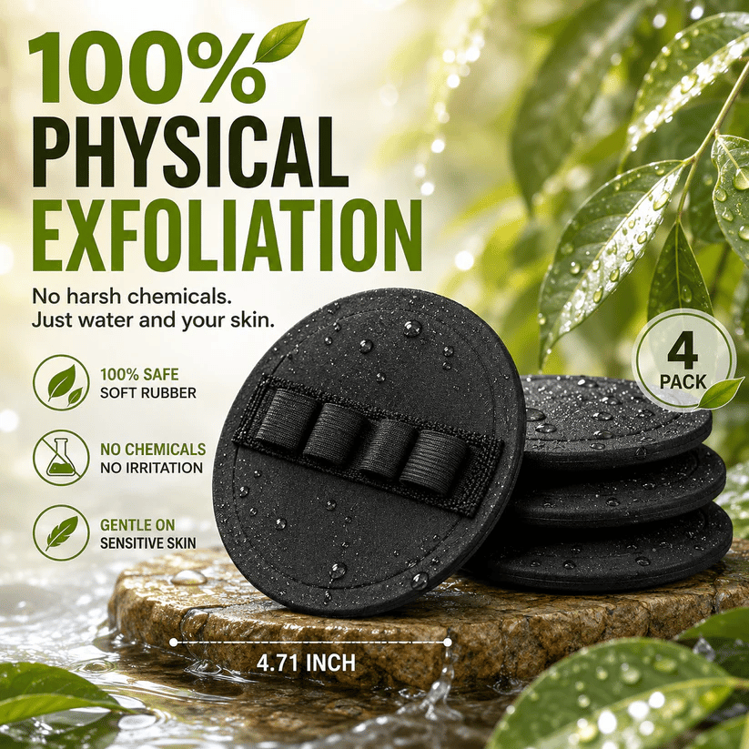 🛁4-in-1 Exfoliating Scrubber Set