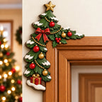 🎅✨Christmas Peekaboo Door Frame Corner Decor – 3D Holiday Character Decoration