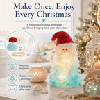 🔥66% OFF – DIY Lighted Sea Glass Christmas Decor Kit – Beginner-Friendly Holiday Craft