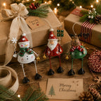 🌲Hot Sale Only £6.99!!!✨ Hand-Painted Metal Dangling Leg Christmas Ornaments