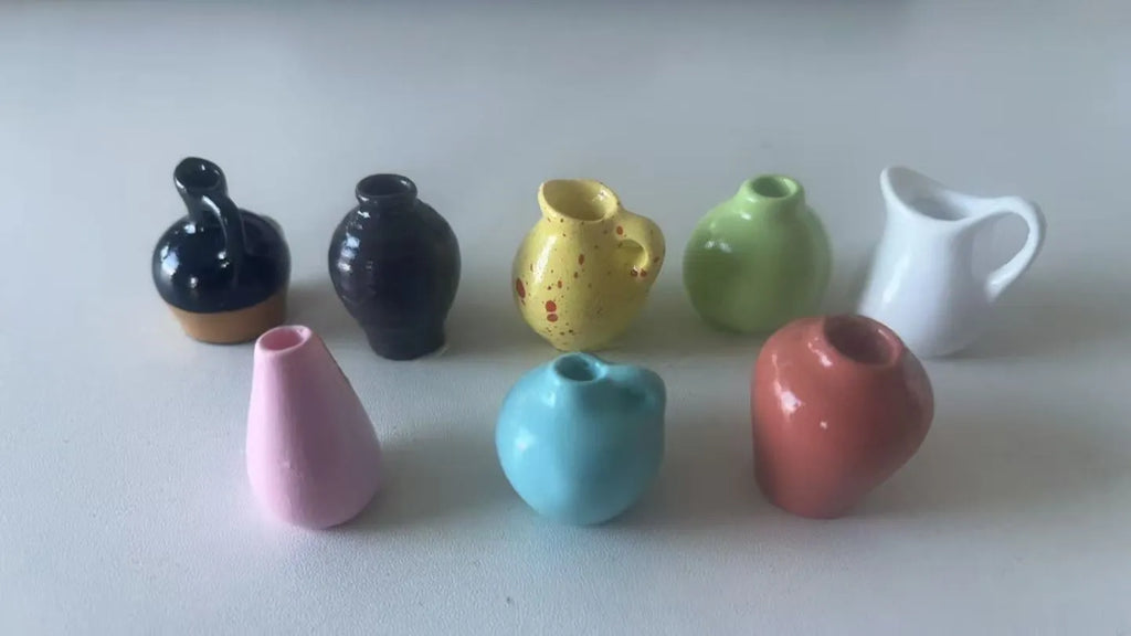 8-Pcs Mini Vase Fridge Magnets
