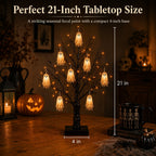 Vintage LED Halloween Ghost Tree