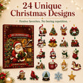 🎄 53% OFF | 24 DIY Christmas Diamond Painting Ornaments – Make & Hang ✨