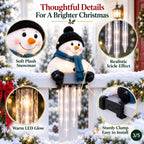 🎄56% OFF|⛄ Snowman Icicle Christmas Porch Light – Cozy Holiday Glow