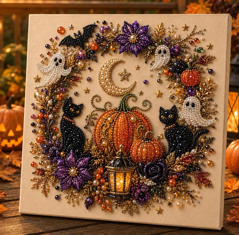 🔥Last Day 49% OFF -🎃Halloween DIY Diamond Art Kit