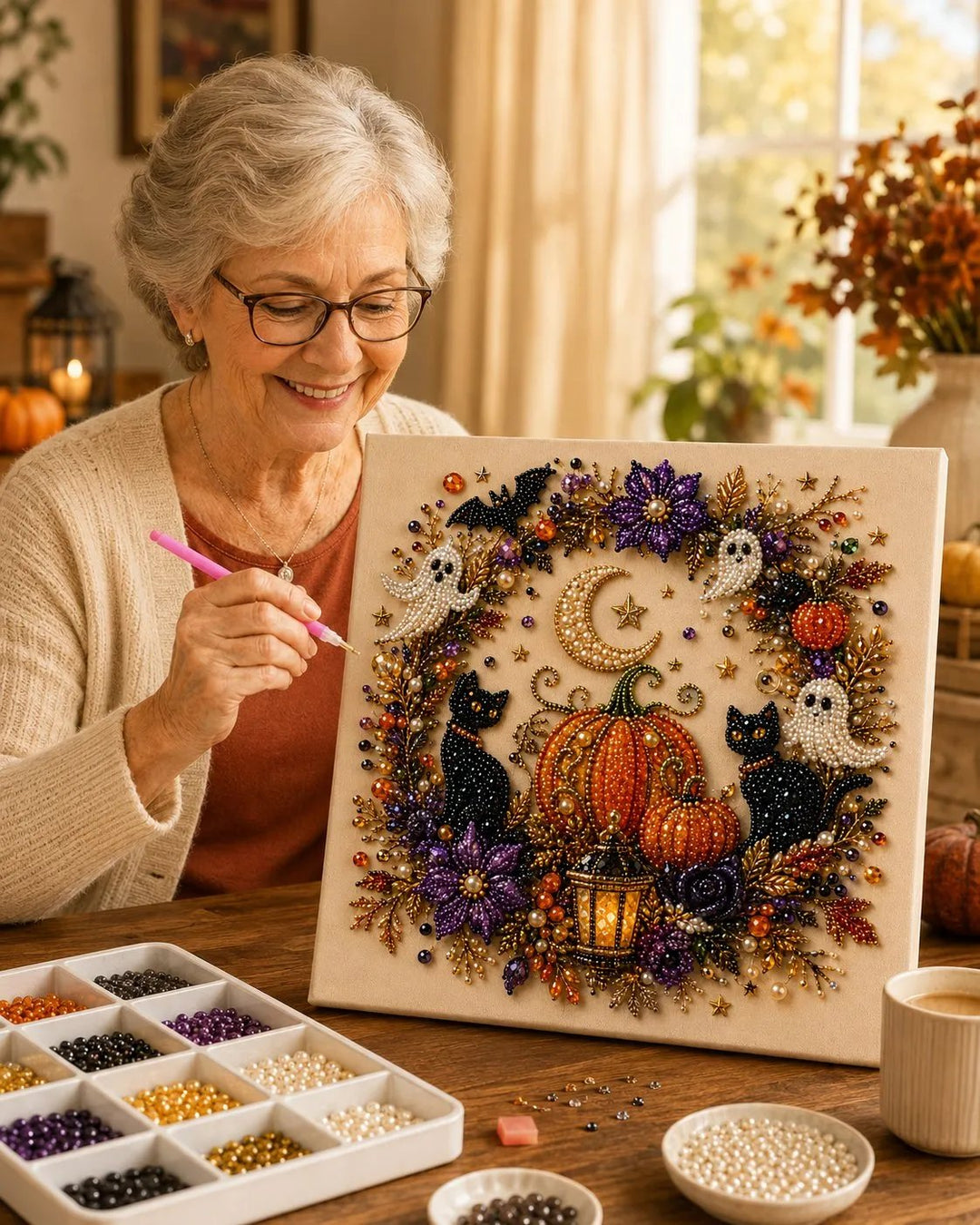 🔥Last Day 49% OFF -🎃Halloween DIY Diamond Art Kit