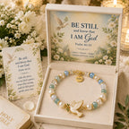 🎅 2026 Christmas Gift 49% Off--✝️ Psalm 46:10 Faith Bracelet | Limited Edition 2026 Christian Jewelry with 7 Meaningful Nature Symbols, Gemstone-Style Beads & Scripture Gift Box 🤍