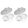 2‑Pack Easy‑To‑Clean Microwave Omelette Maker, Multifunctional Egg Poacher 🍳