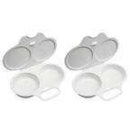 2‑Pack Easy‑To‑Clean Microwave Omelette Maker, Multifunctional Egg Poacher 🍳