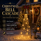 🎁Hot Sale 40% OFF🎄 Christmas Bell Cascade Solar Yard Light🔔