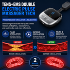 🔥 Relieve Neck Tension Anytime, Anywhere|Smart Heat Therapy & EMS Massage In One Lightweight Device