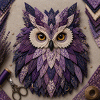 🦉 Layered Fabric Owl Wall Art DIY Kit