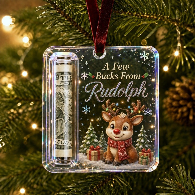 🔥 Only £6.99 | Christmas Cash Gift Ornament – Buy 2 for Just £9.99
