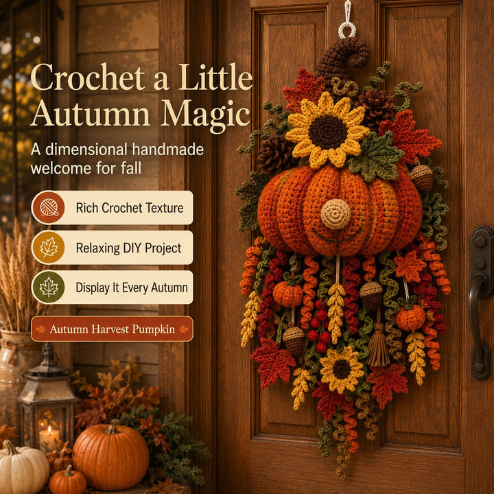🧶DIY Seasonal 3D Crochet Door Hanger Kit Collection | Coordinated Yarn, Filling, Accessories & Step-by-Step Instructions Included 💕