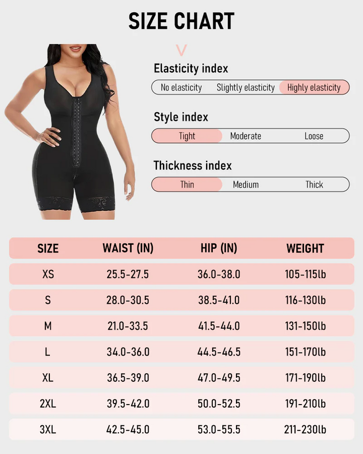 Extra Plus Size Shaper Bodysuit Tummy Control Shapewear With Bra