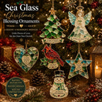 Special Offer 🎄 Save 63% | Sea‐Glass Christmas Hanging Ornaments, Xmas Tree Decor & Gift