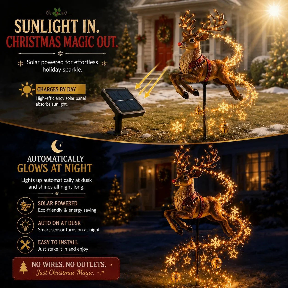 🎄 ✨Christmas Magic Solar Garden Stake Light
