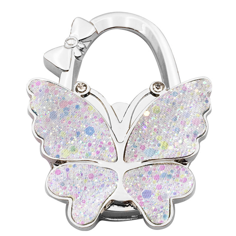 Butterfly Foldable Handbag Hook – Stylish, Portable & Non-Slip Bag Hanger