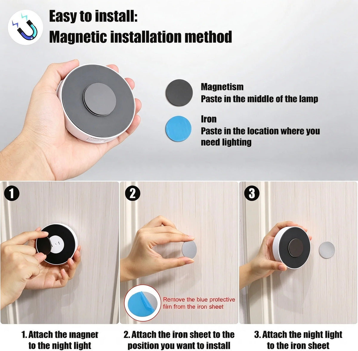 Motion Sensor Light, Rechargeable Night Light 💡
