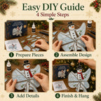 🔥LAST DAY 53% OFF - ✨⛄ DIY 3D Christmas Iridescent Glass Spinning Suncatcher Ornament Kit🎄