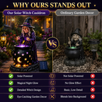 🎃Halloween Witch Glowing Cauldron Solar Light