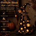 🧙Starlight Witch Night Light Figurine✨ | Halloween Witch Ornament with Warm LED Lights🌙