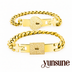 Couples Lock & Key Bracelet Set