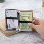 🛡️Vintage Art Deco Versatile Card & Cash Case With RFID Protection
