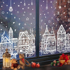 🎄 Only £6.99 | Christmas Village Window Decoration Set