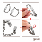 Couples Lock & Key Bracelet Set