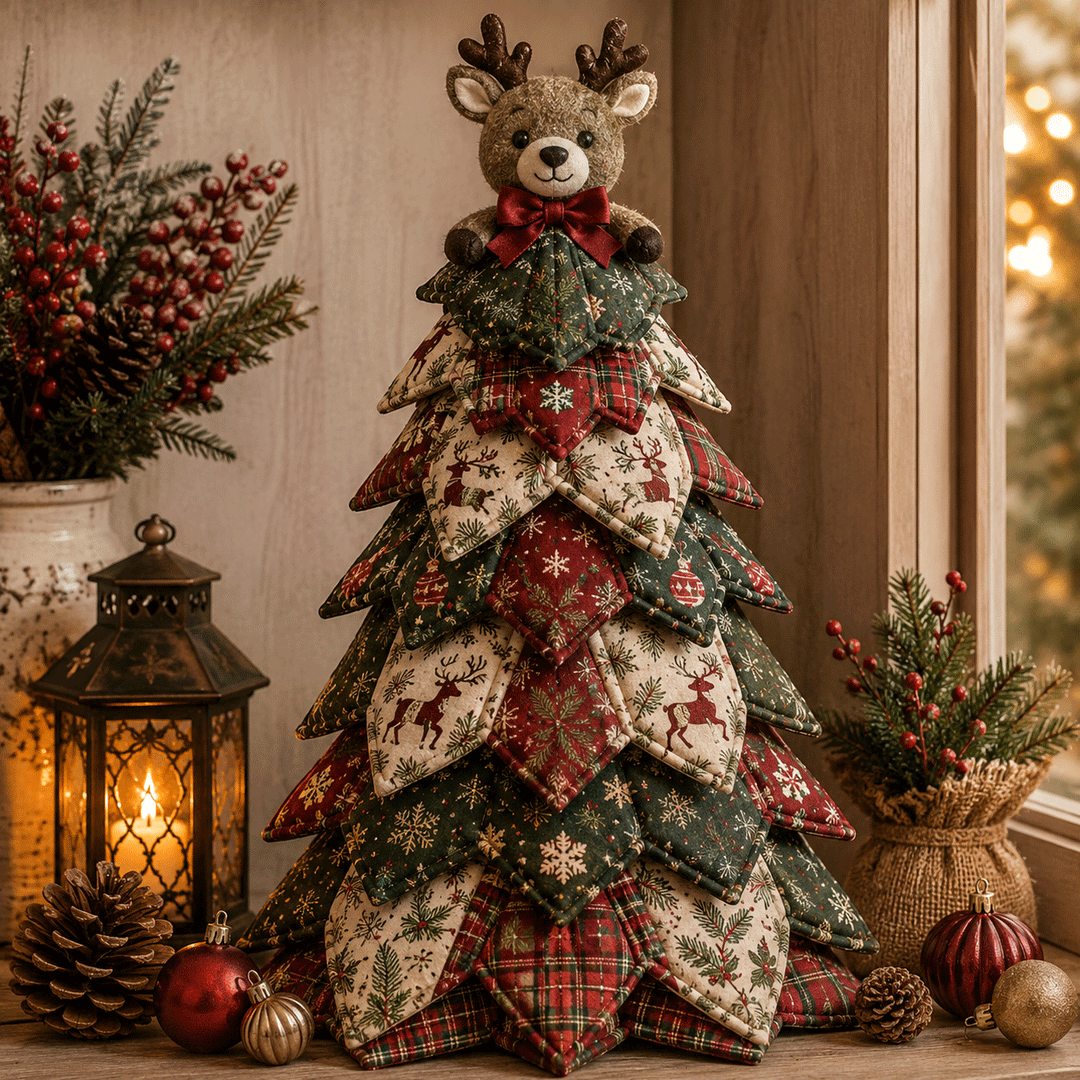 Gingerbread Man DIY Quilted Christmas Tree Kit