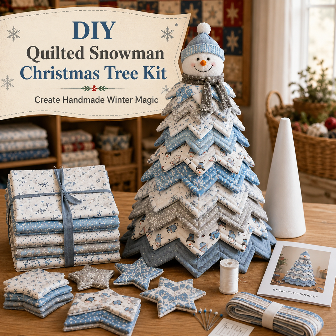 Frosty Snowman DIY Quilted Santa Christmas Tree Kit