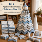 Frosty Snowman DIY Quilted Santa Christmas Tree Kit