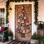🎄Beginner-Friendly DIY Oversized Patchwork Christmas Tree Door Hanging Kit | Complete Kit with All Tools & Step-by-Step Guide Included 💕