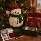 🎄 Special Offer | 48% OFF – Beginner-Friendly 3D Fabric Poke Christmas Ornament DIY Kit 🎁