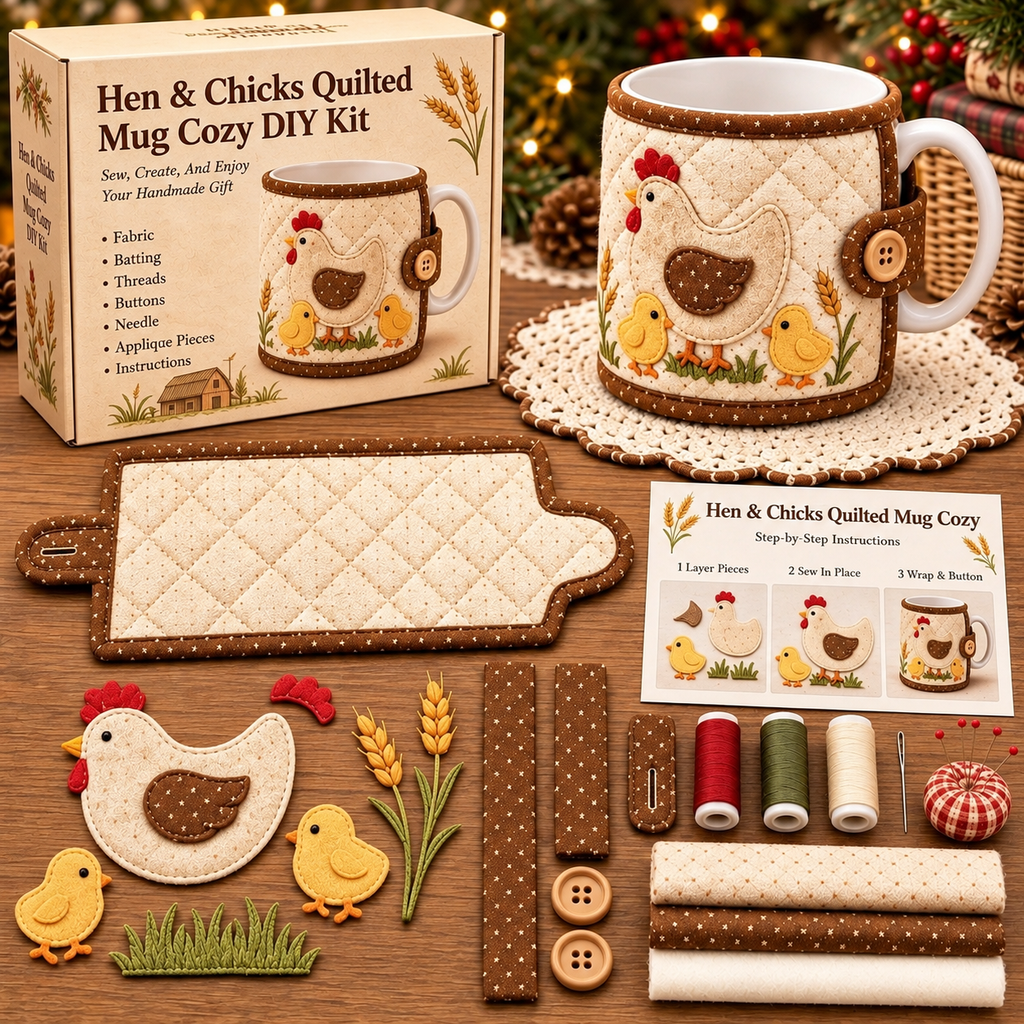 🎄 DIY Christmas Mug Cozy Sewing & Craft Kit