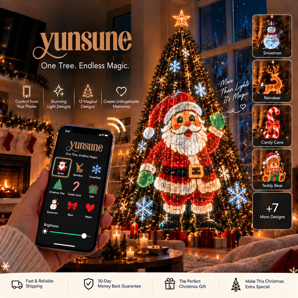 Yunsune Smart Animated Christmas Tree Lights