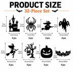 🎃 Halloween Spooky 3D LED Wall Decorations