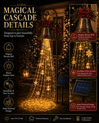🎁Hot Sale 40% OFF🎄 Christmas Bell Cascade Solar Yard Light🔔