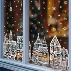 🎄 Only £6.99 | Christmas Village Window Decoration Set