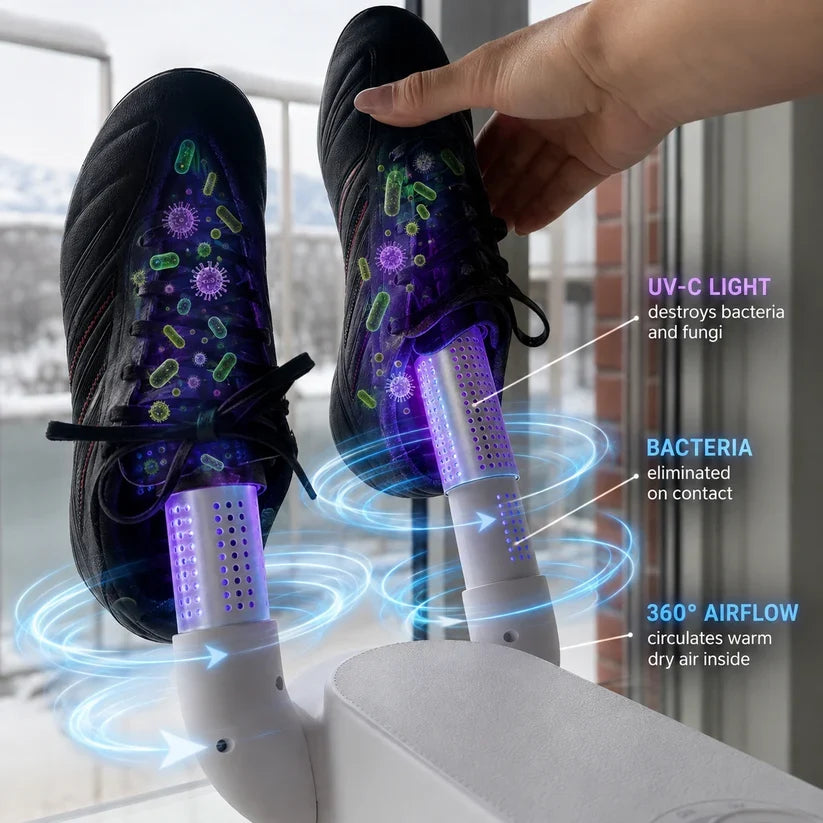 Foldable Shoe & Boot Dryer with Timer