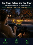 🚗50% OFF NOW! Head-Up Display Car GPS Digital Speedometer – Traffic Light Countdown & Red Light Camera Alert HUD, Universal Driver Safety Warning Device to Avoid Tickets for City Driving