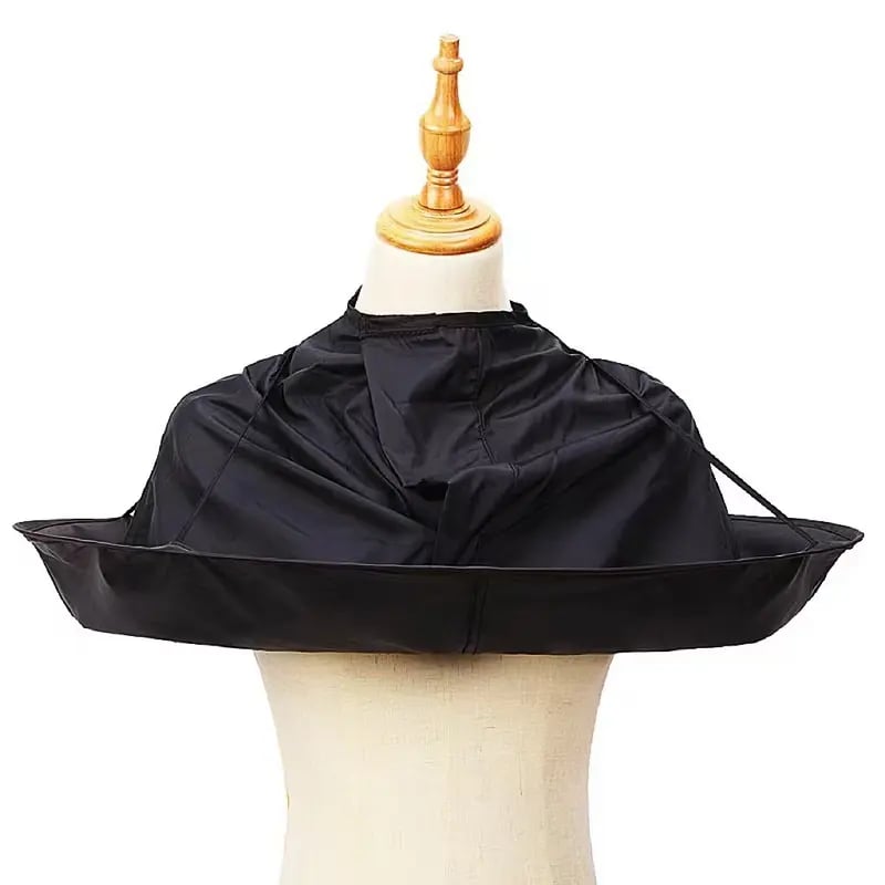 Portable Waterproof Hair Cutting Cape, Hair Catcher Bib, Reusable Barber Apron For Household & Salon Hair‐Cutting