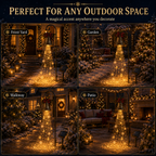 🎁Hot Sale 40% OFF🎄 Christmas Bell Cascade Solar Yard Light🔔