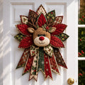 Holly Reindeer Delight - Oversized Christmas Character Quilted Door Hanger Sewing Kit