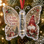 🔥🎄Christmas Cash Gift Butterfly Ornament🦋 – Holiday Money Holder Keepsake💵✨